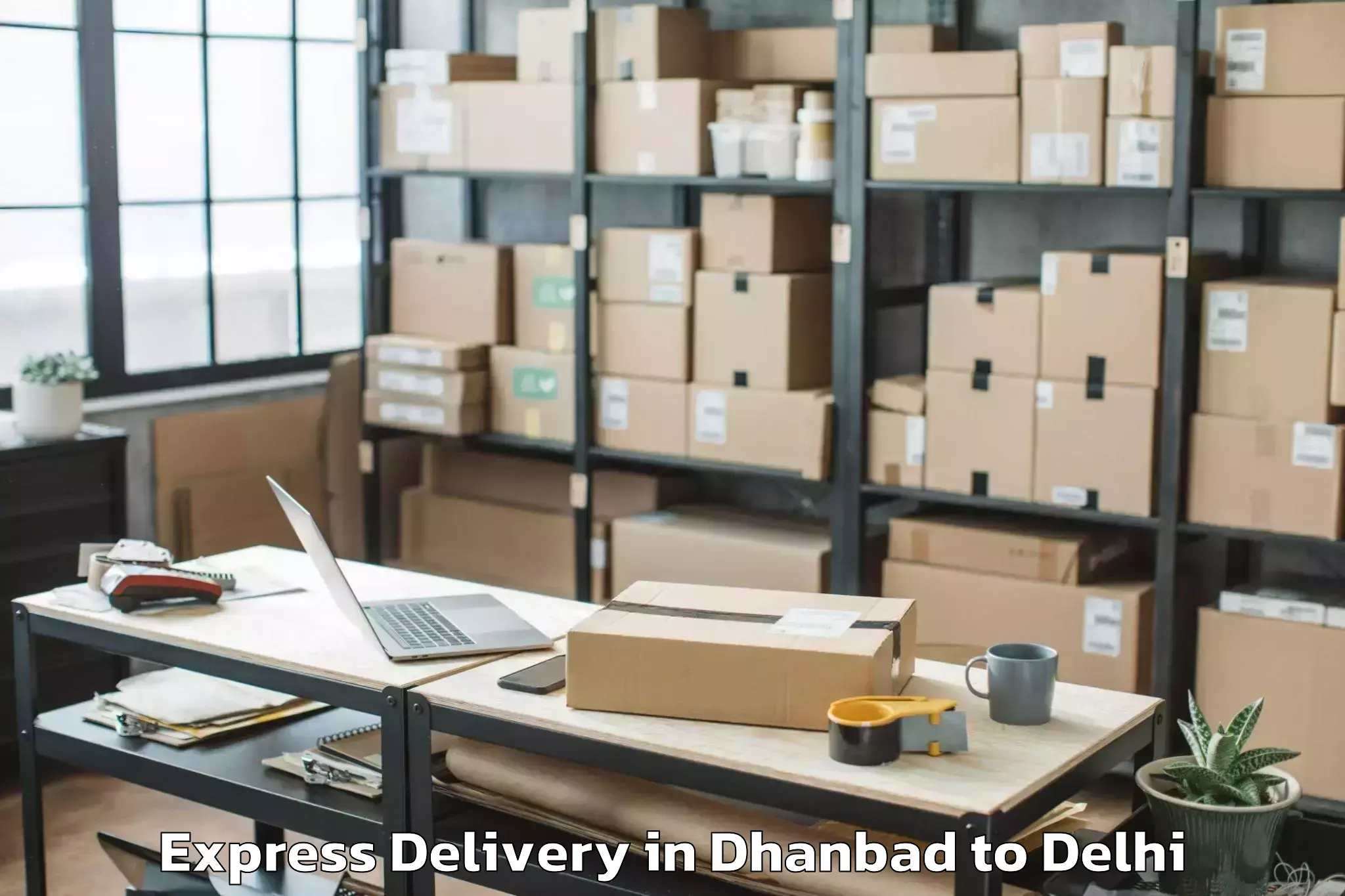 Dhanbad to Connaught Place Express Delivery Booking